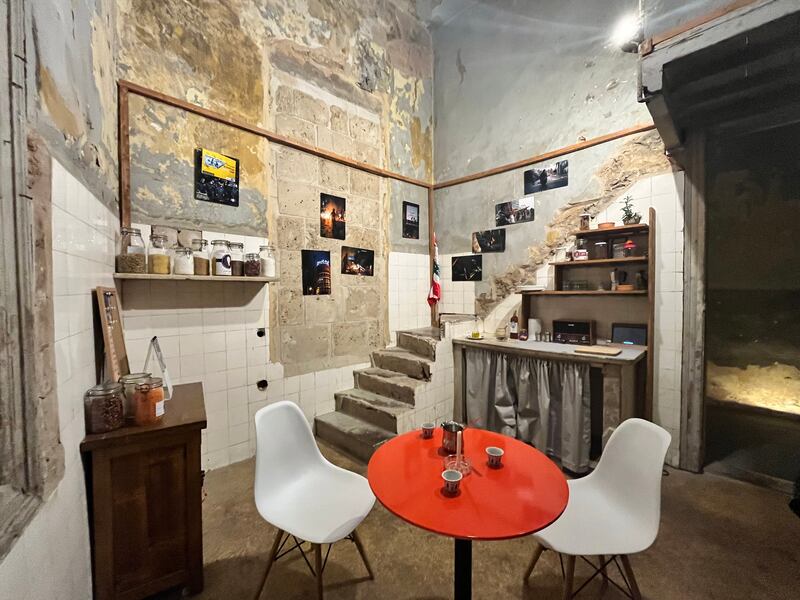 The exhibition kitchen serves as an introduction room for the project, set up as a typical, pre-Civil War, middle-class Lebanese kitchen