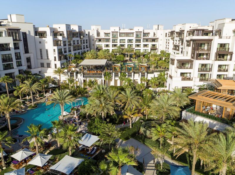 Compulsory face masks and daily temperature checks as well as strict social distancing policies at all beaches, pools and hotel common areas helped Jumeirah Al Naseem achieve its Safeguard label. Courtesy Jumeirah