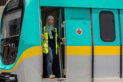 Metro train driver Suzanne Mohamed. AFP