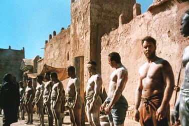 Russell Crowe, second right, filmed his early gladiatorial scenes in Morocco. Shutterstock 