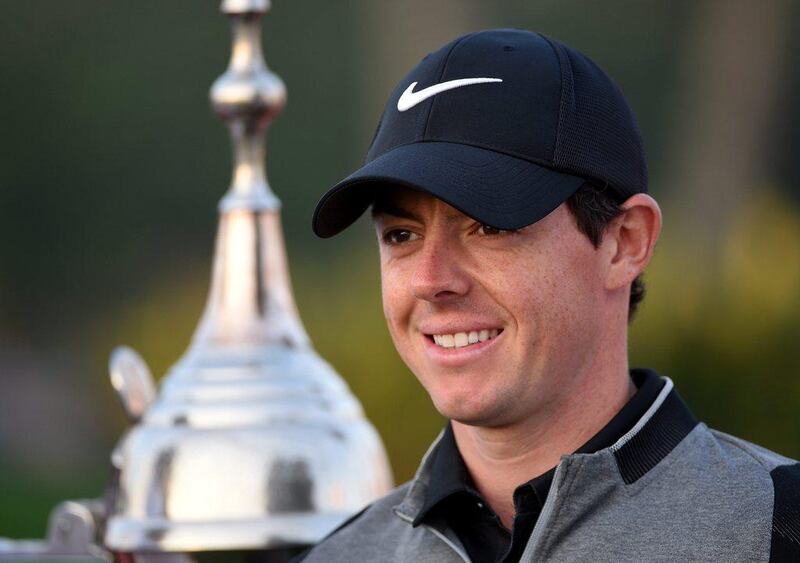 Rory McIlroy shown on Wednesday at the pro-am ahead of the 2016 Omega Dubai Desert Classic. Ross Kinnaird / Getty Images / February 3, 2016 
