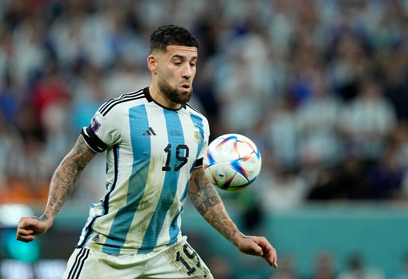 Nicolas Otamendi - 6. Made a superb defensive header to clear Blind’s free-kick delivery, but looked panicked at the end of normal time and was booked after the whistle. Almost reached Messi’s dinked free-kick. AP