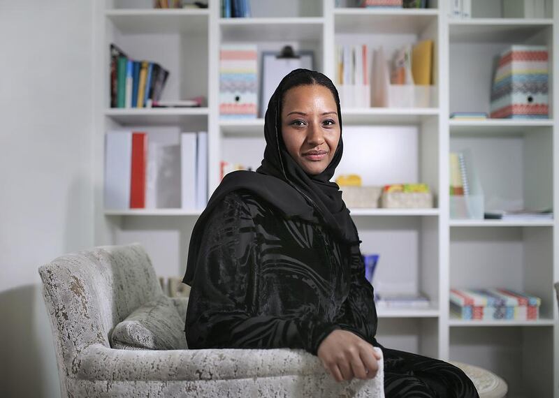 Lama Younis, Saudi criminologist and founder of Hissah Enrichment Centre, in her Dubai Media City office. Tuesday, March 25, 2014. Sarah Dea /The National