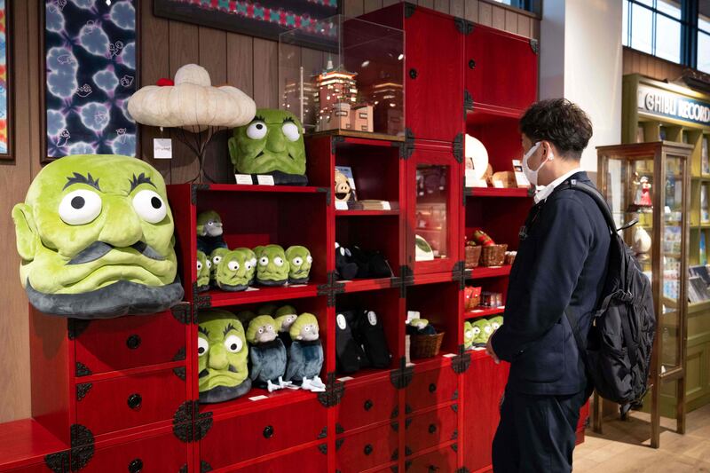 A gift shop at Ghibli's Grand Warehouse. AFP