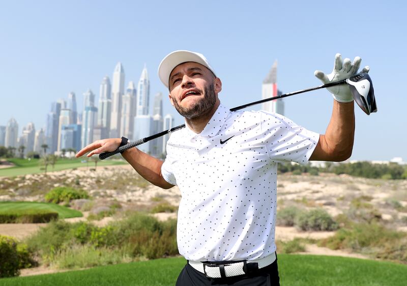 Liverpool's Alex Oxlade-Chamberlain during the pro-am ahead of the Slync.io Dubai Desert Classic at Emirates Golf Club on Tuesday, January 25, 2022. Getty