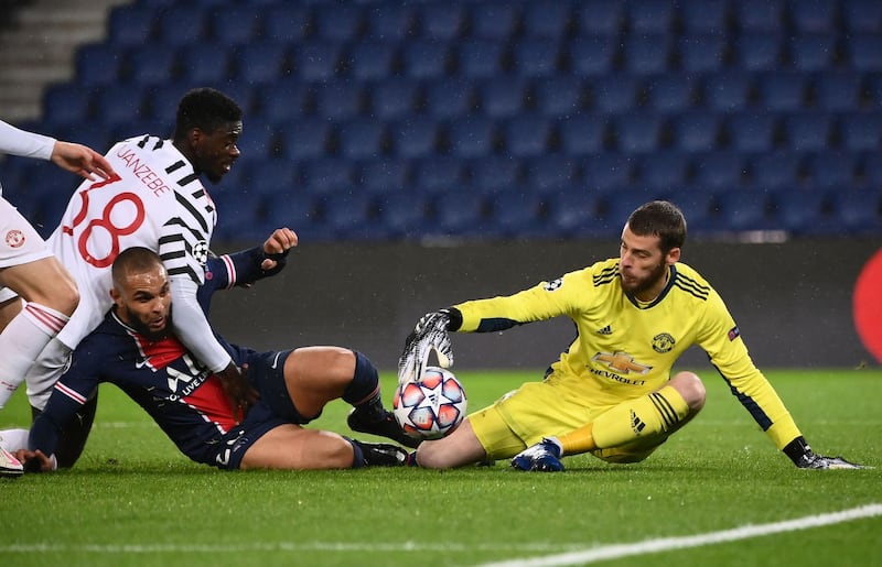 Layvin Kurzawa - 7: Sliding first-time finish in six-yard box saved by De Gea from point-blank range in opening quarter of an hour. Was a handful with his attacking runs down left. AFP