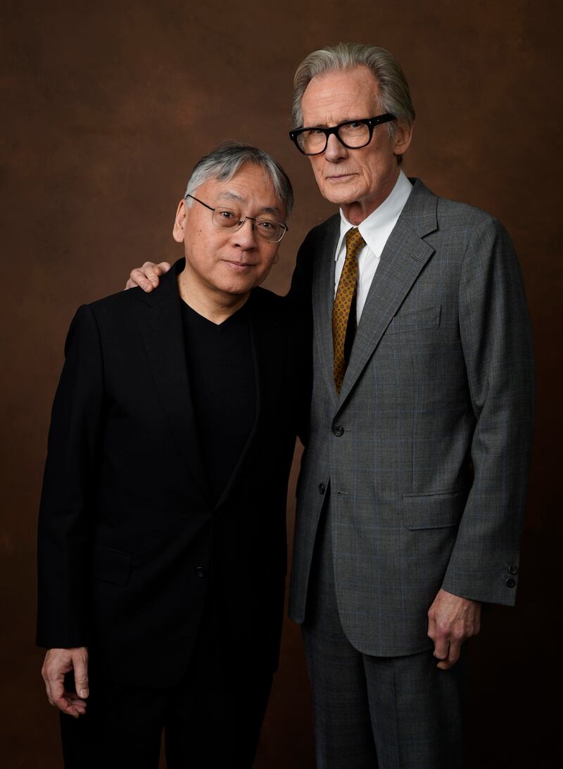 Author Kazuo Ishiguro and actor Bill Nighy. AP