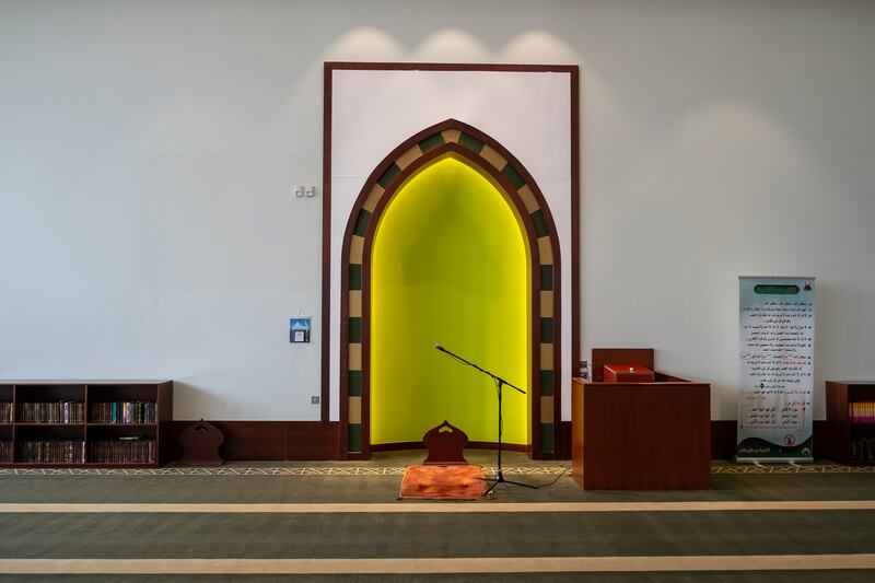 The prayer room in the Mall of the Emirates. Antonie Robertson / The National