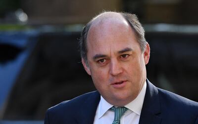 epa08558014 British Secretary of State for Defence Ben Wallace arrives at Downing Street in London, Britain, 21 July 2020. British Prime Minister Boris Johnson held his first face to face cabinet meeting since lockdown began some four months ago.  EPA/ANDY RAIN