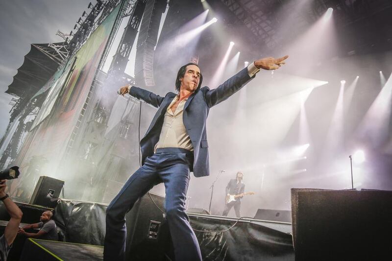 Nick Cave performing with the Bad Seeds in Canada last August. His latest book began life on the throwaways, below, of travelling life. Mark Horton / WireImage / Getty Images