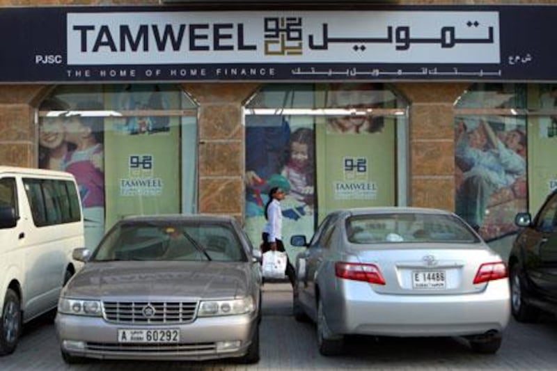 Tamweel shares resumed trading last month on the Dubai Financial Market. Paulo Vecina / The National