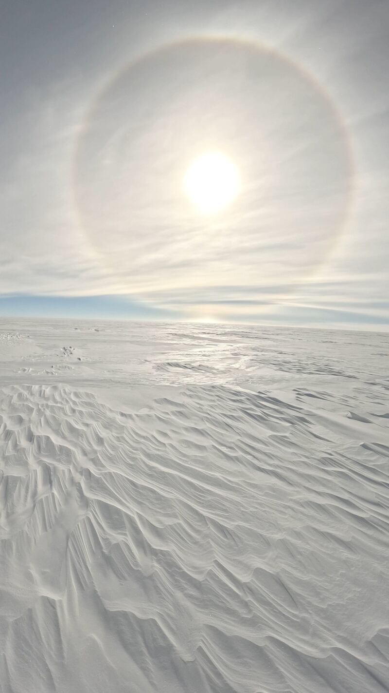 Ms Deryan's climbing journey began in 2016, and on December 16 she completed the penultimate leg of her challenge, a South Pole ski. 