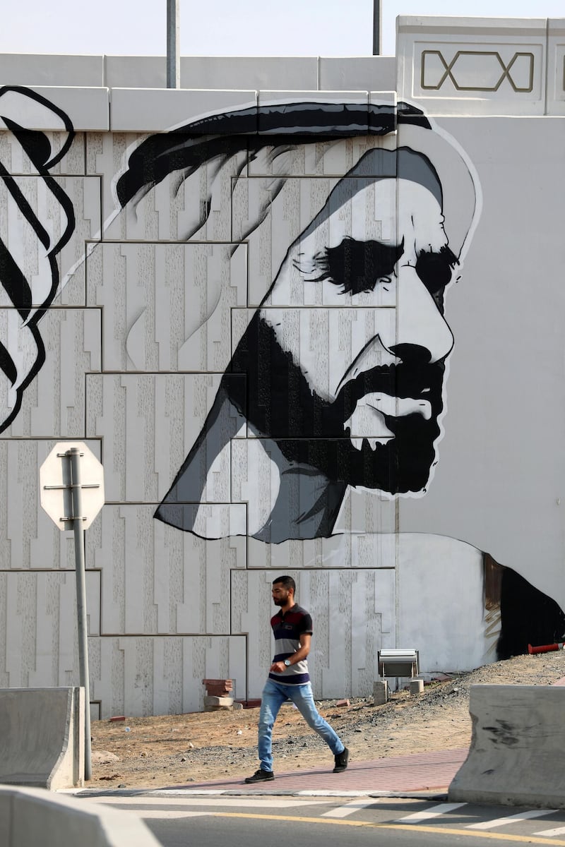 Ajman, United Arab Emirates - Reporter: N/A: Photo project. Street art and graffiti from around the UAE. Monday, January 27th, 2020. Ajman. Chris Whiteoak / The National