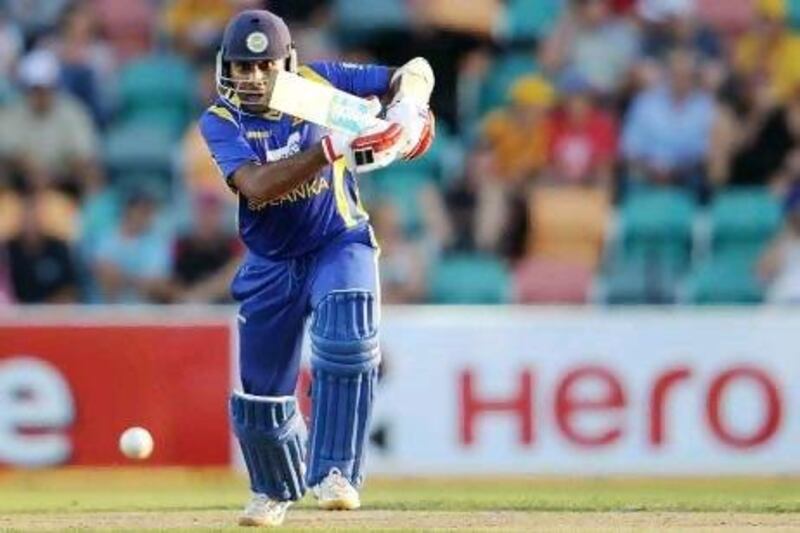 Mahela Jayawardene, the Sri Lankan captain, hit 85 against Australia in the ODI in Hobart.