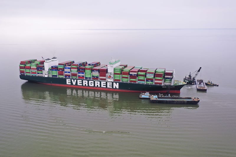 Taiwan's Evergreen said on Monday that it had temporarily stopped accepting cargo bound for Israel and instructed its ships to go around the Cape of Good Hope. AFP