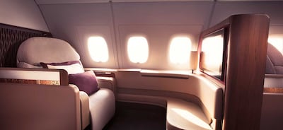 Qatar Airways will introduce a new first-class cabin. Photo: Qatar Airways