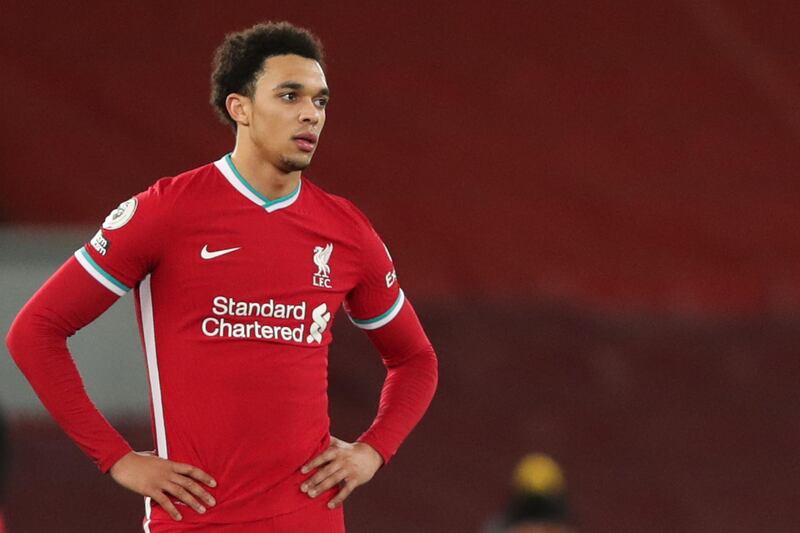 Trent Alexander-Arnold - 3: A very poor night for the 22-year-old. He had little impact going forward and struggled defensively, seemingly unaware of developing danger. McNeil waltzed past him on one occasion. AFP