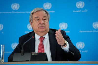 UN Secretary General Antonio Guterres. AP