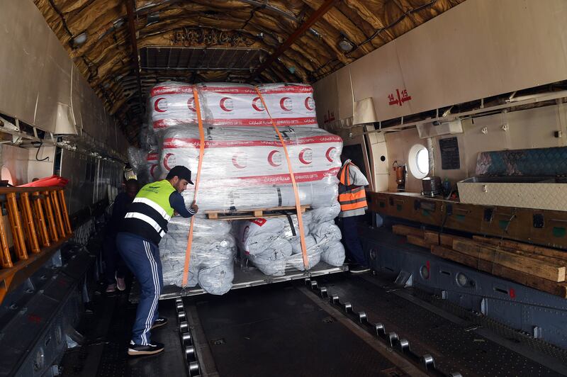 The UAE has sent a fourth plane carrying aid to help people affected by flash floods in Sudan. All photos: Wam