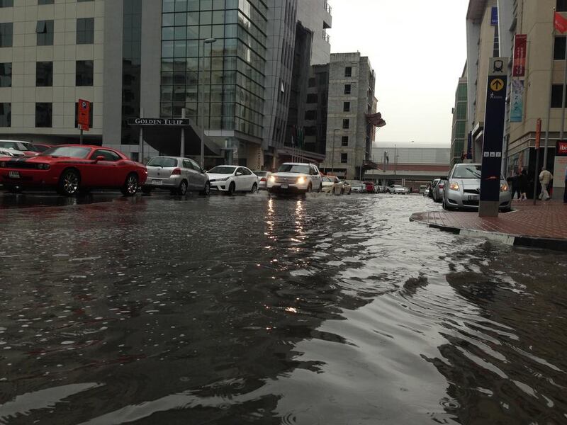 Heavy overnight rainfall can cause flooding across the UAE. Antonie Robertson / The National