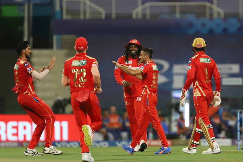 Ravi Bishnoi of Punjab Kings celebrates the wicket of Rohit Sharma. Sportzpics for IPL