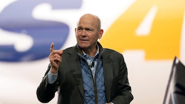 Dave Calhoun, Boeing's chief executive, who has announced he is stepping down. Reuters