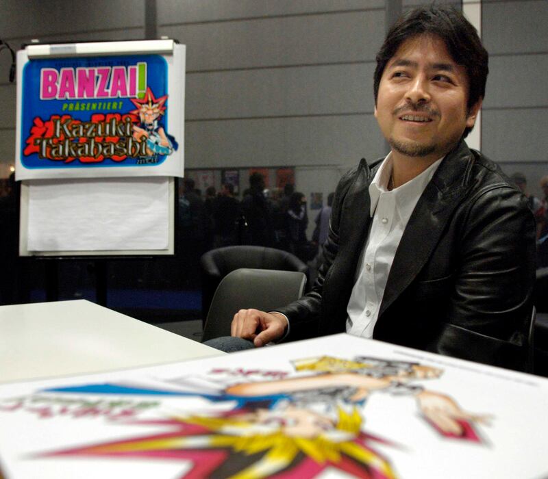 Manga star and inventor of Yu-Gi-Oh cards, Japanese cartoonist Kazuki Takahashi, died aged 60 on July 4, 2022. EPA