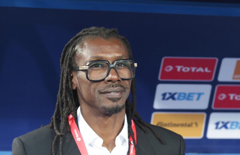 Senegal coach Aliou Cisse before the match. EPA