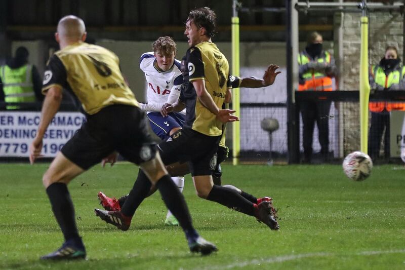 SUB: Alfie Devine (45') - 8. At 16 years and 162 days, Tottenham's youngest-ever player became their youngest-ever scorer with a well taken goal midway through the first half. AFP
