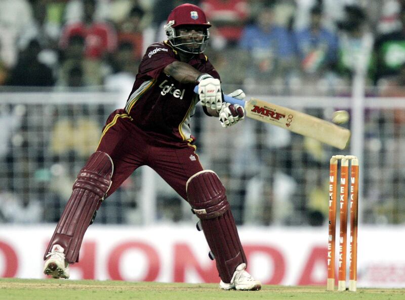 West Indies cricket captain Brian Lara plays a shot during the third One Day International (ODI) match between India and the West Indies at the Chidambaram Stadium in Chennai, 27 January 2007.  The West Indies are currently at 245 runs for the loss of four wickets as they chase India's score of all out for 268 runs in 48 overs.  AFP PHOTO/Dibyangshu SARKAR (Photo by DIBYANGSHU SARKAR / AFP)