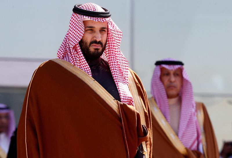 FILE PHOTO: Saudi Deputy Crown Prince Mohammed bin Salman attends a graduation ceremony and air show marking the 50th anniversary of the founding of King Faisal Air College in Riyadh, Saudi Arabia, January 25, 2017. REUTERS/Faisal Al Nasser/File Photo