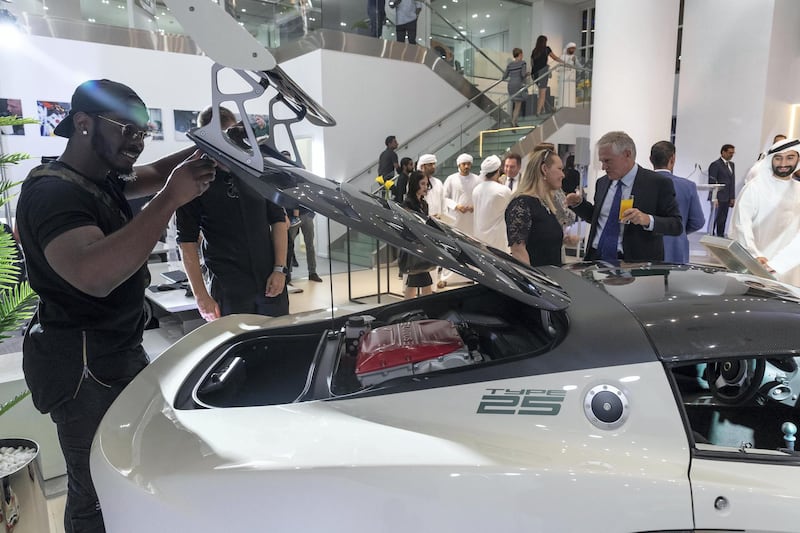 ABU DHABI, UNITED ARAB EMIRATES. 24 APRIL 2019. Opening of the new Lotus car showroom in Abu Dhabi. (Photo: Antonie Robertson/The National) Journalist: None. Section: National.