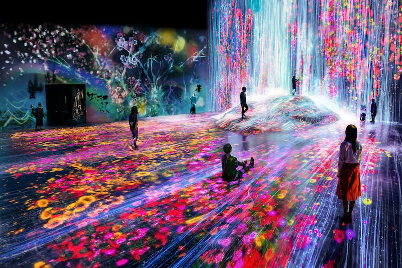 A view of teamLab Borderless Tokyo, which opened in 2018.