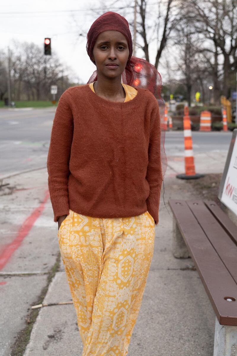 Ifrah Mansour, a Somali-American multimedia artist from Minneapolis, poses for a picture. Willy Lowry / The National