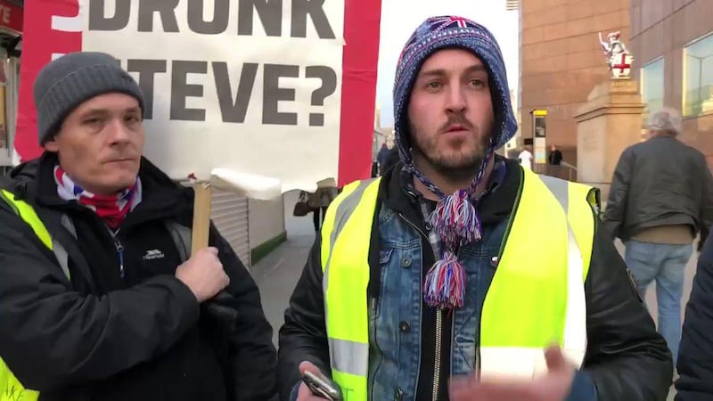 James Goddard is a  key figure in pro-Brexit protests outside the UK Parliament. Twitter