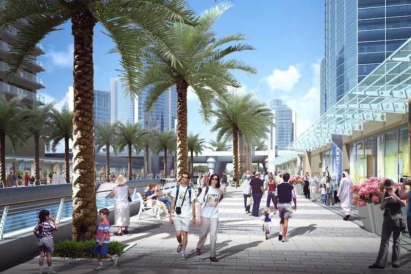 The Department of Transport will provide an integrated network of pedestrian, cyclist, bus, LRT and metro to provide residents, visitors and employees with a range of transport choices. Courtesy Abu Dhabi Planning Council