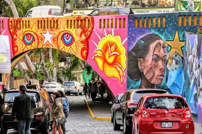 Street art in Barranco, Lima, Peru. Kalpana Sunder