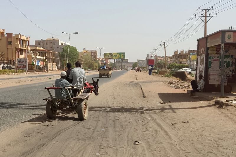 People who remain in Khartoum are experiencing breakdowns in electricity, water, health and communications services. AFP