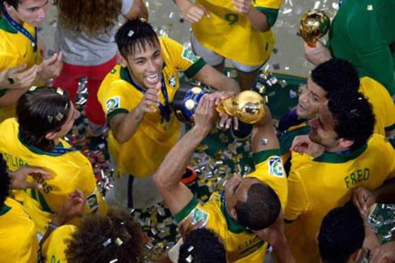 Brazil won their third straight Confederations Cup title.