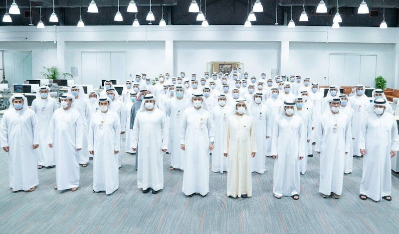 Sheikh Mohammed bin Rashid, Vice President and Ruler of Dubai, visits the headquarters of the State Security Department in Dubai. All pictures by Wam