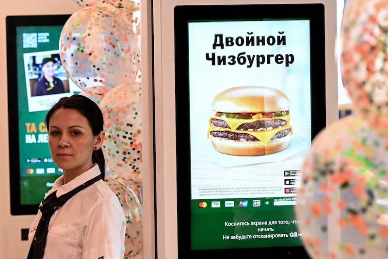 'Our goal is that our guests do not notice a difference either in quality or ambience,' Mr Paroev told a media conference in the restaurant. He said the chain would keep 'affordable prices' but added they would likely rise due to inflation but not higher than its competitors. AFP