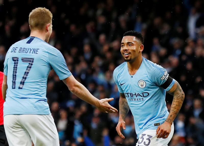 Gabriel Jesus: 7/10. The Brazilian is an understudy to the prolific Aguero but his team ethic - never more on display than in the FA Cup final rout of Watford - makes him a Guardiola favourite. Reuters