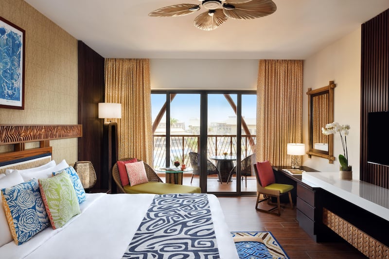 A handout photo of Deluxe King Room at Lapita, Dubai Parks and Resorts, Autograph Collection Hotels (Courtesy: Lapita, Dubai Parks and Resorts, Autograph Collection Hotels) *** Local Caption ***  wk06ja-tr-briefs-lapita.jpg