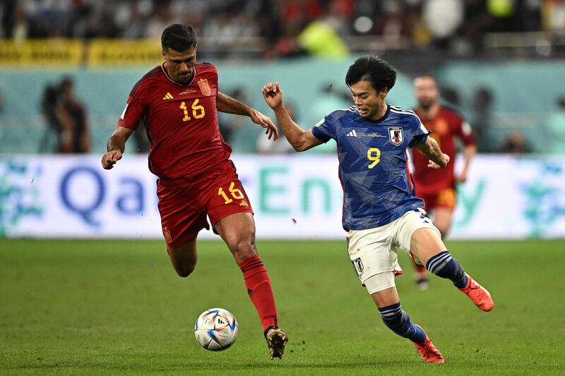 Rodri 6 - Assured in the first half, floundered when Japan’s second went in and then gave the ball away which led to another Japan attack. Touched the ball 218 times – no player has come close to that figure in this World Cup finals. AFP