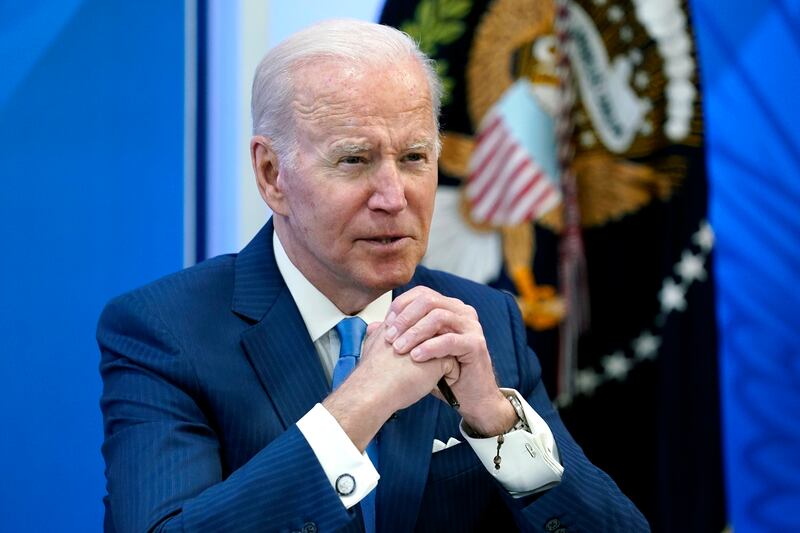 US President Joe Biden said Russia's invasion had merely galvanised Ukrainian pride. AP