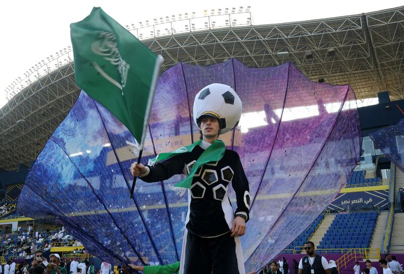 There was a carnival atmosphere at the stadium after Saudi Arabia's opening win over Argentina. Reuters