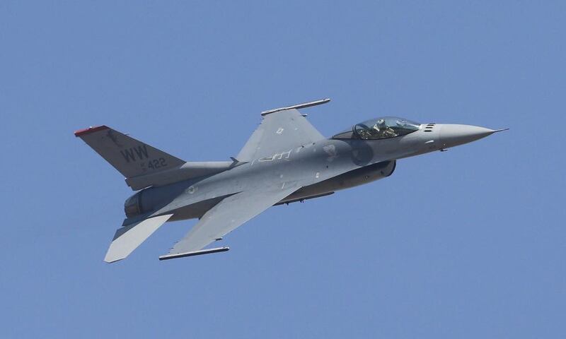 Bahrain is seeking to buy 19 F-16 fighter jets as well as related equipment from the US. Aijaz Rahi / AP Photo /  February 16, 2017