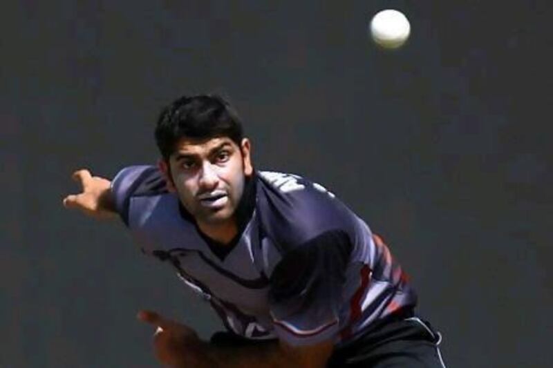 Ahmed Raza, the UAE bowler.