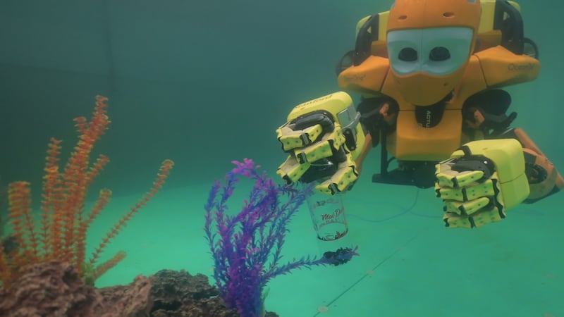Ocean One is a robot built seven years ago that has explored underwater wreckage and archaeological sites at depths approaching 1,000m