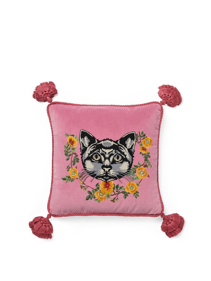 A cushion from the new Gucci Decor collection, which launches in September.